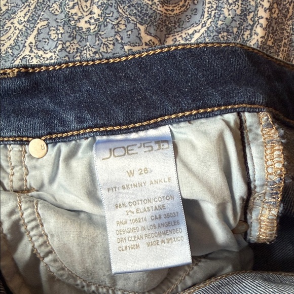 Joe's Jeans Dark Blue Skinny Women's Jeans - Picture 3 of 4